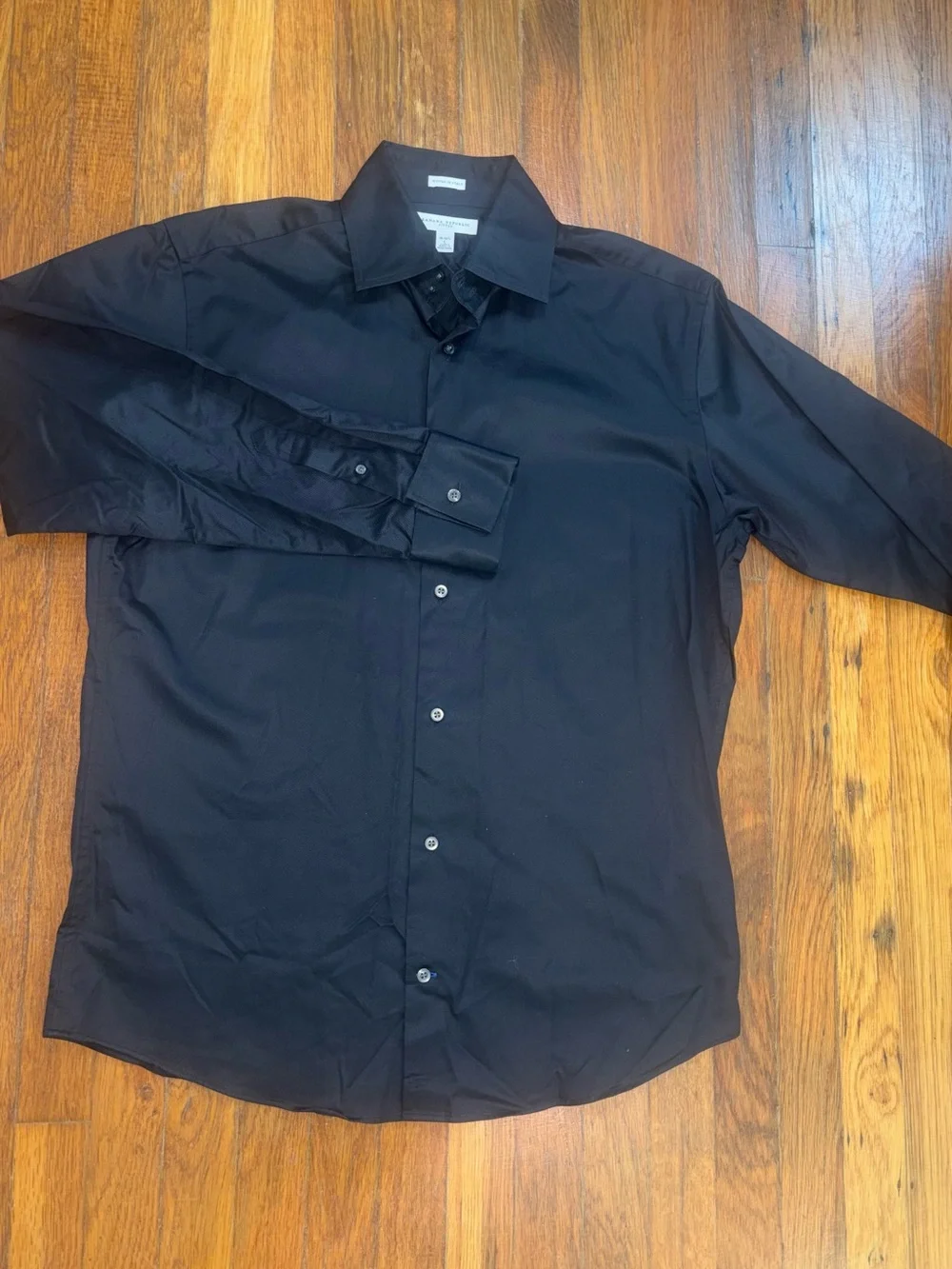 Banana Republic Black Men's Dress Shirt - Slim Collar Button-Front